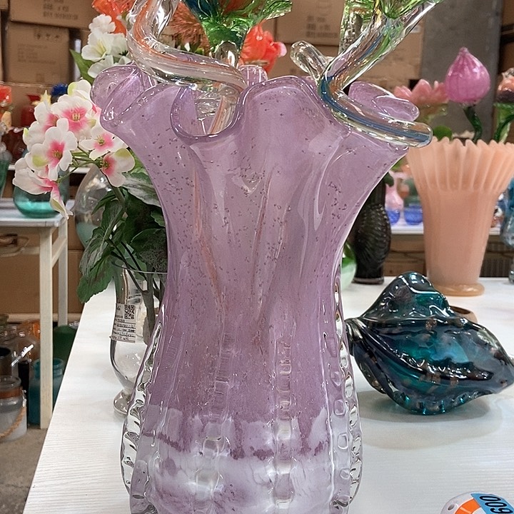 琉璃琉璃花瓶高32口15