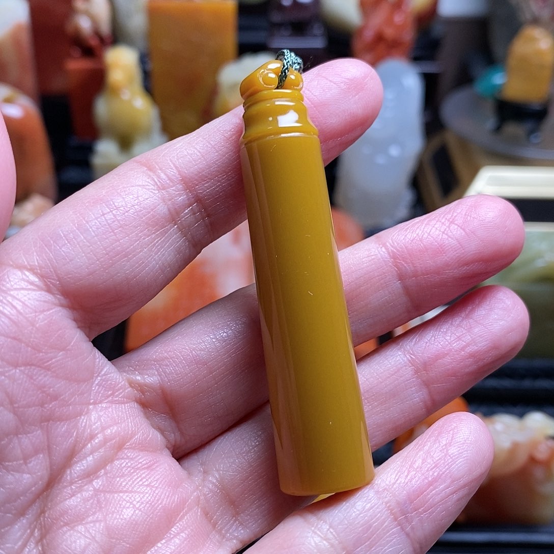 寿山石大****8寿山黄芙蓉圆章111