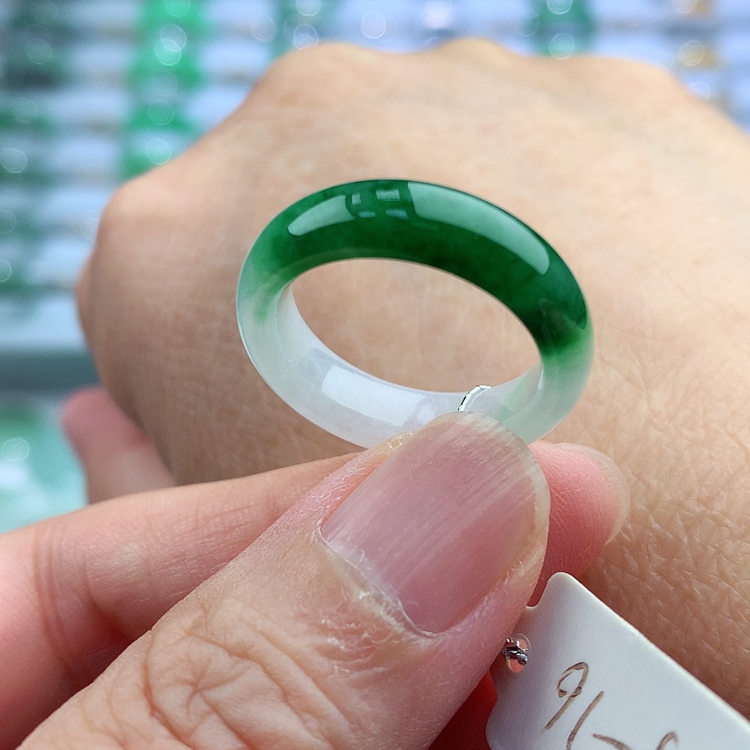 未镶嵌戒指翡翠15-16号