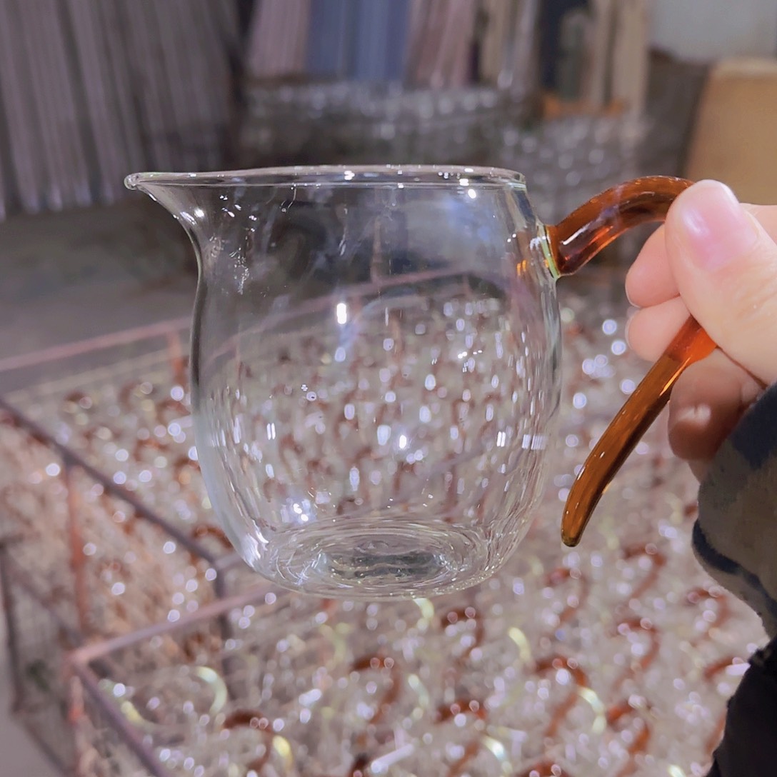 高硼硅玻璃茶水分离款G306红