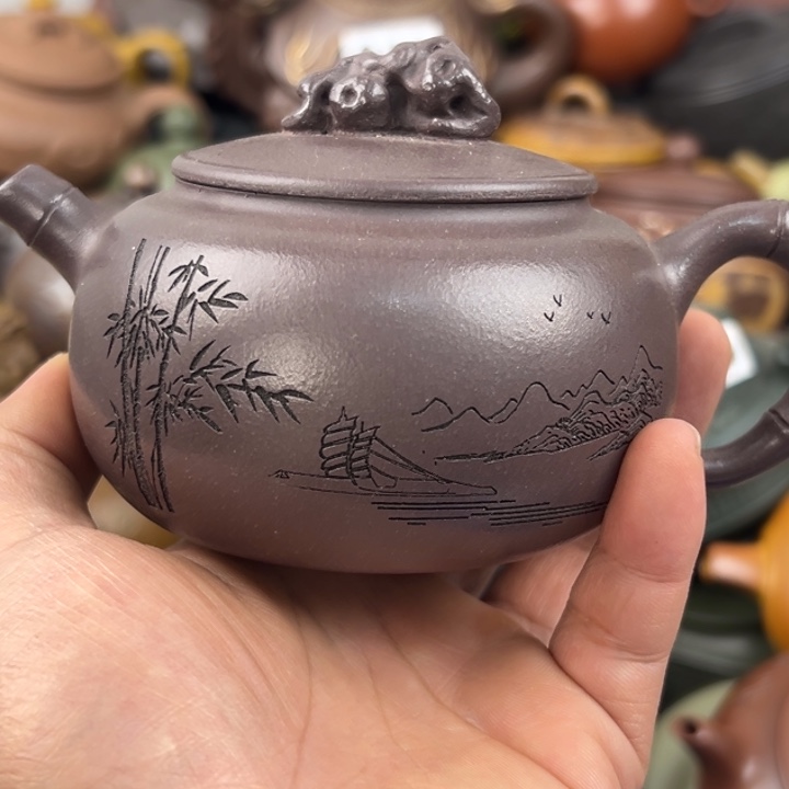 紫砂茶壶紫砂壶起痘