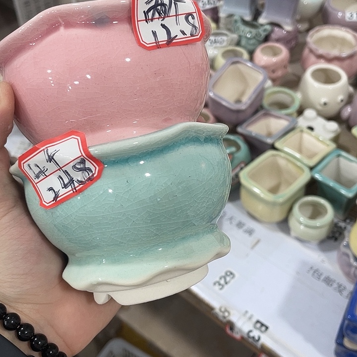 陶瓷花盆全场12包邮