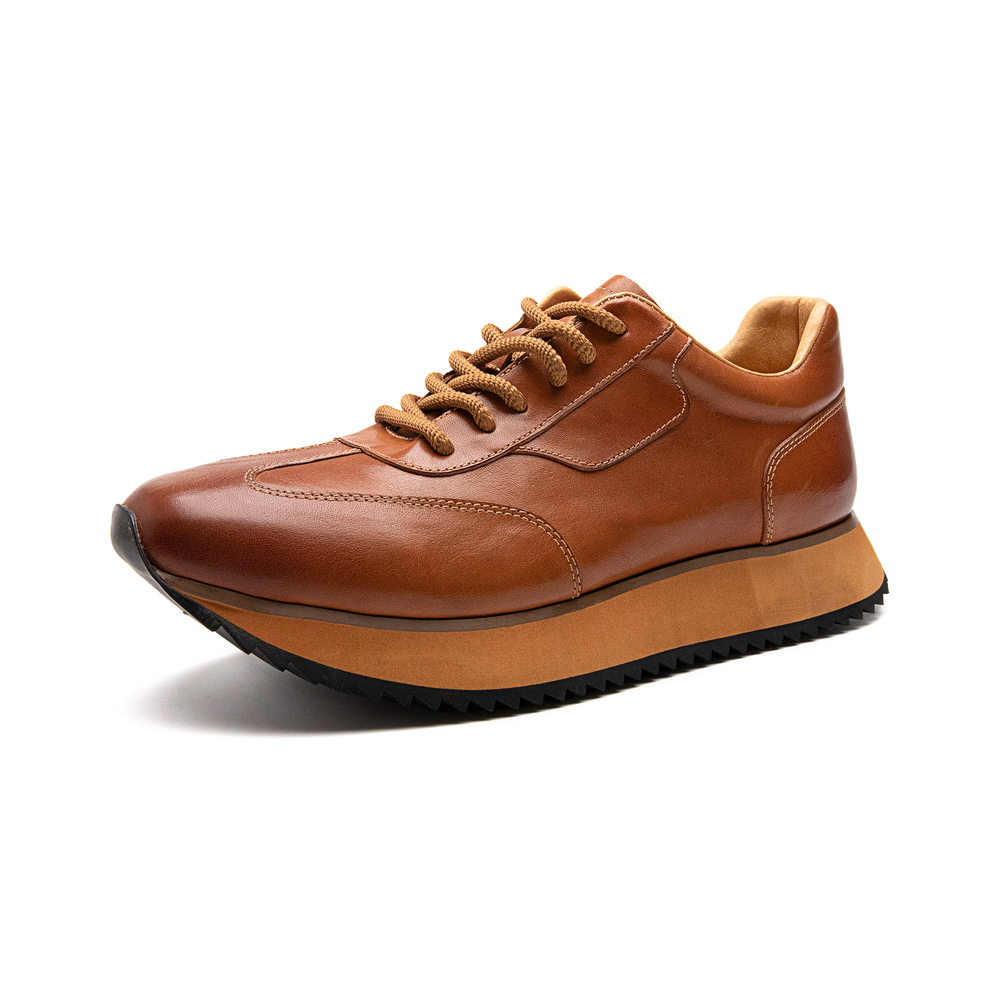 QL-8895春夏新款固特异纯手工马皮休闲慢跑鞋