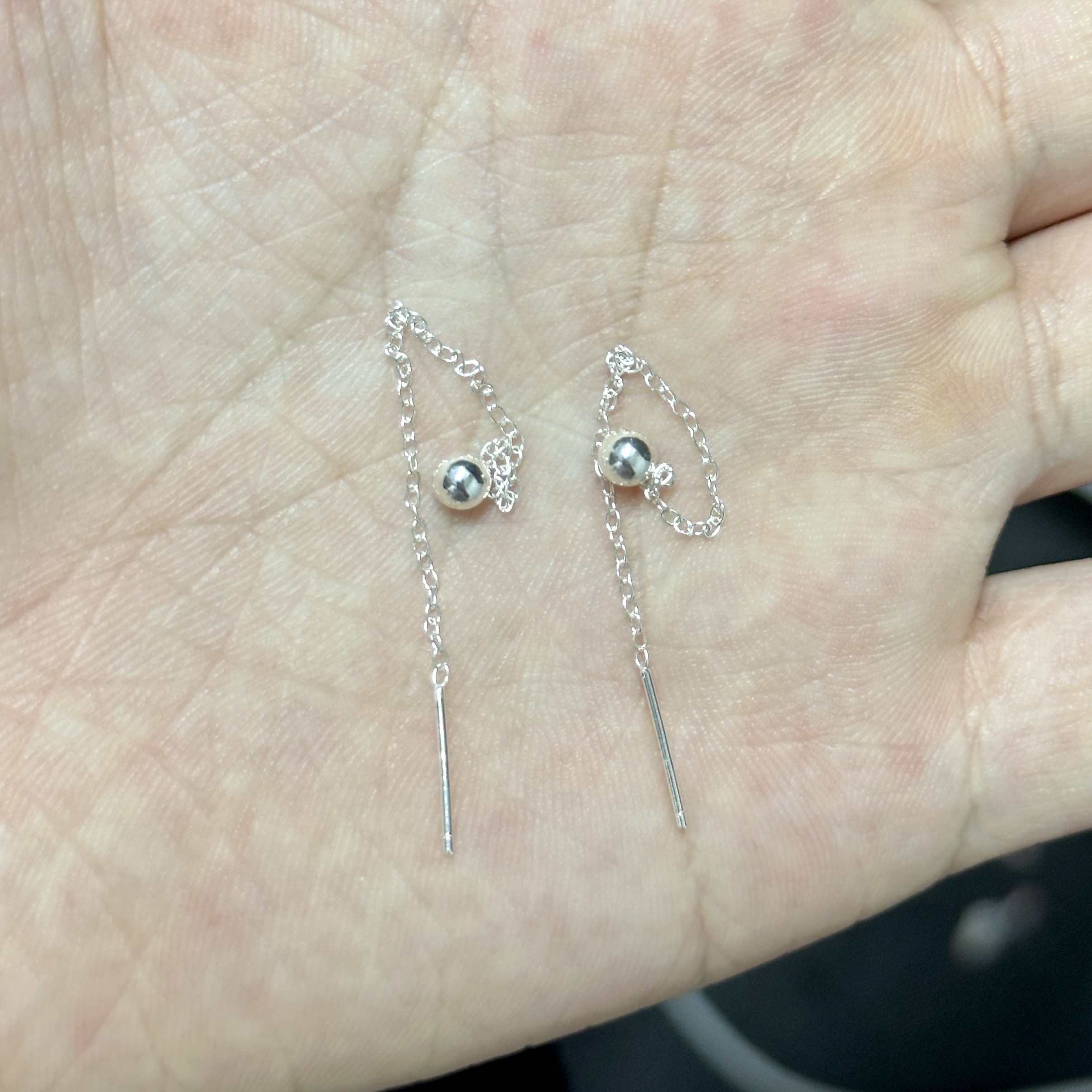 925银耳饰 【N41】S925银耳线一副