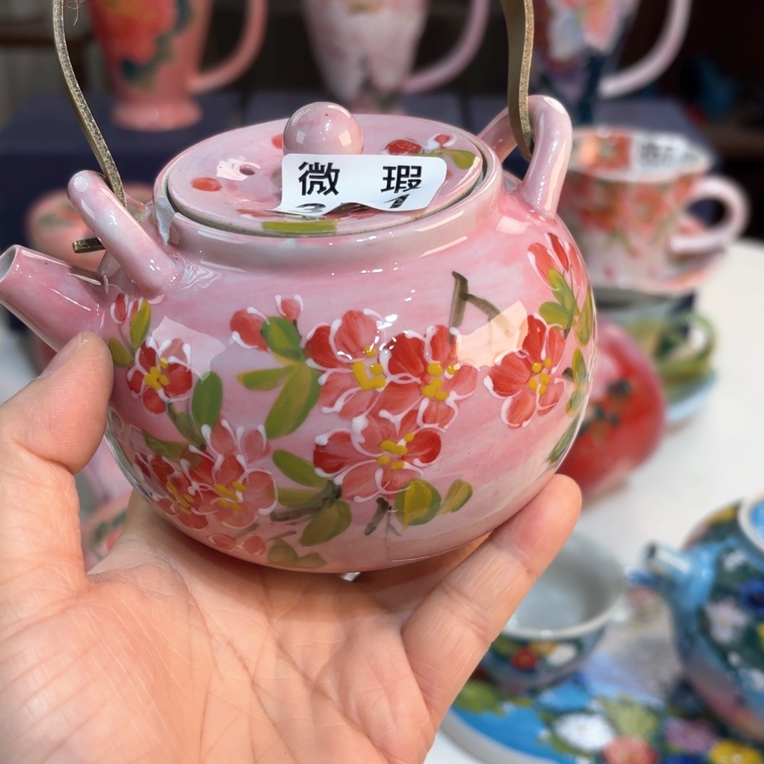 景德镇手绘高温釉下彩陶瓷茶具