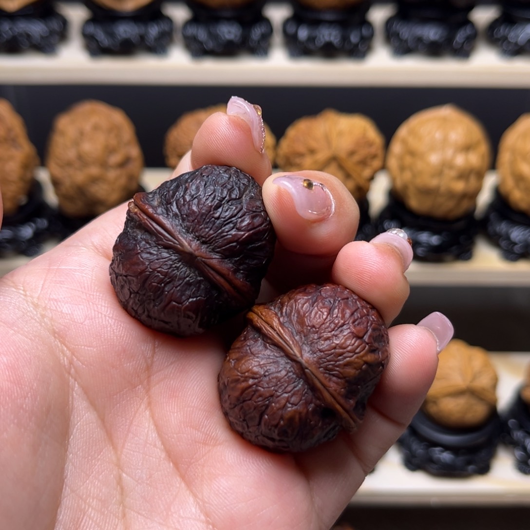 文玩核桃把件四**禄玄武元宝