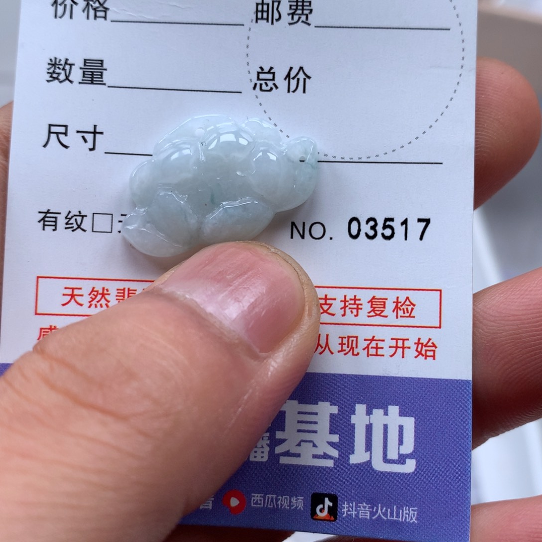 翡翠未镶嵌吊坠(不含链)