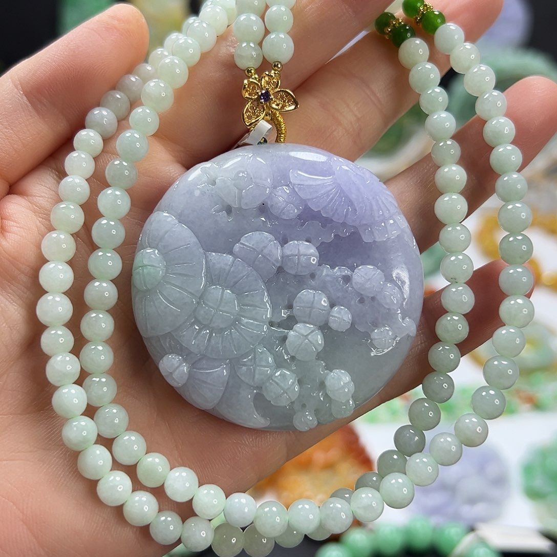 翡翠未镶嵌颈饰吊坠