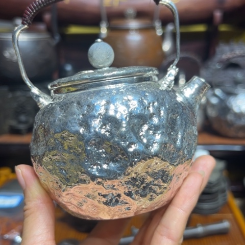 蜜安罐瓷香炉锡茶则