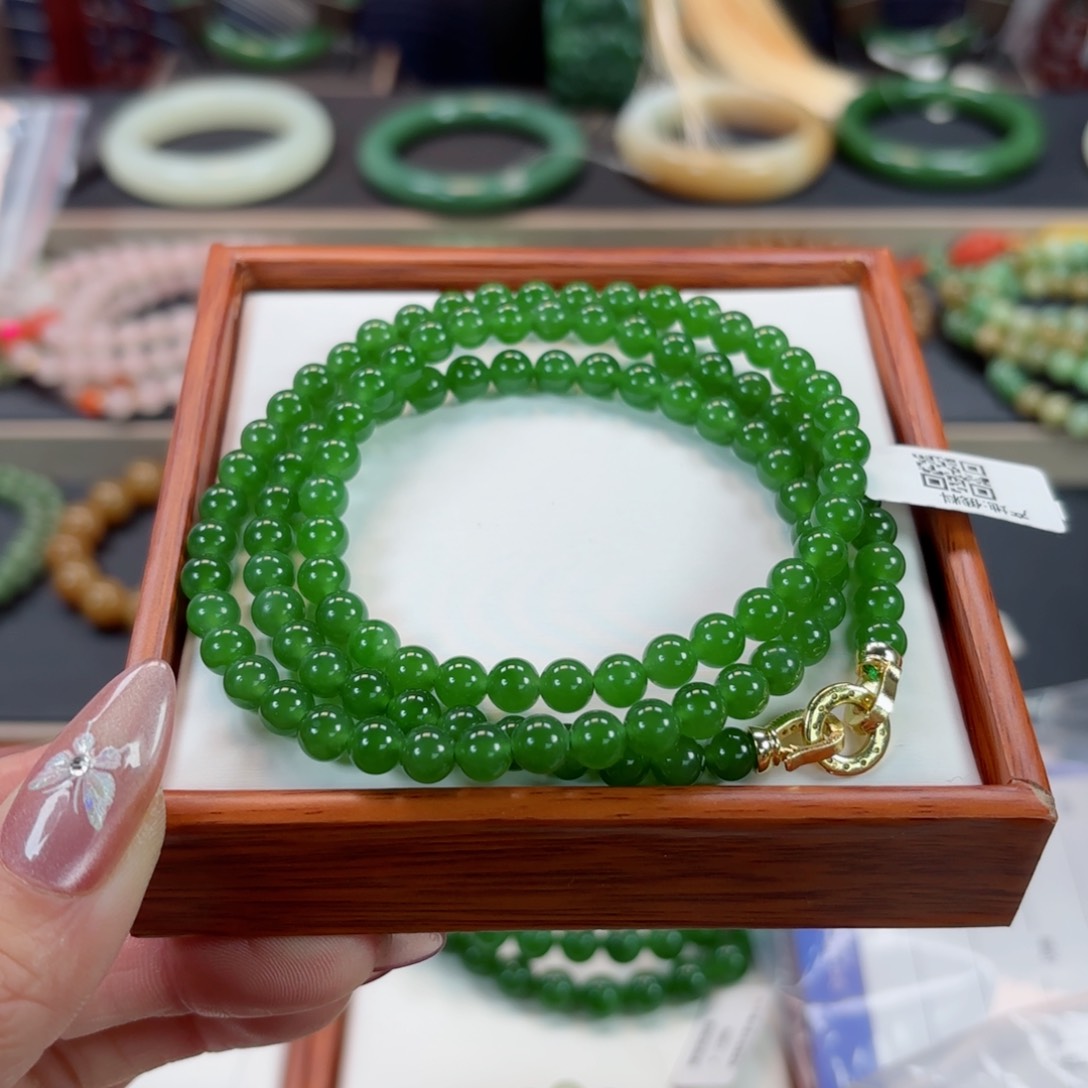 和田玉手链未镶嵌安*