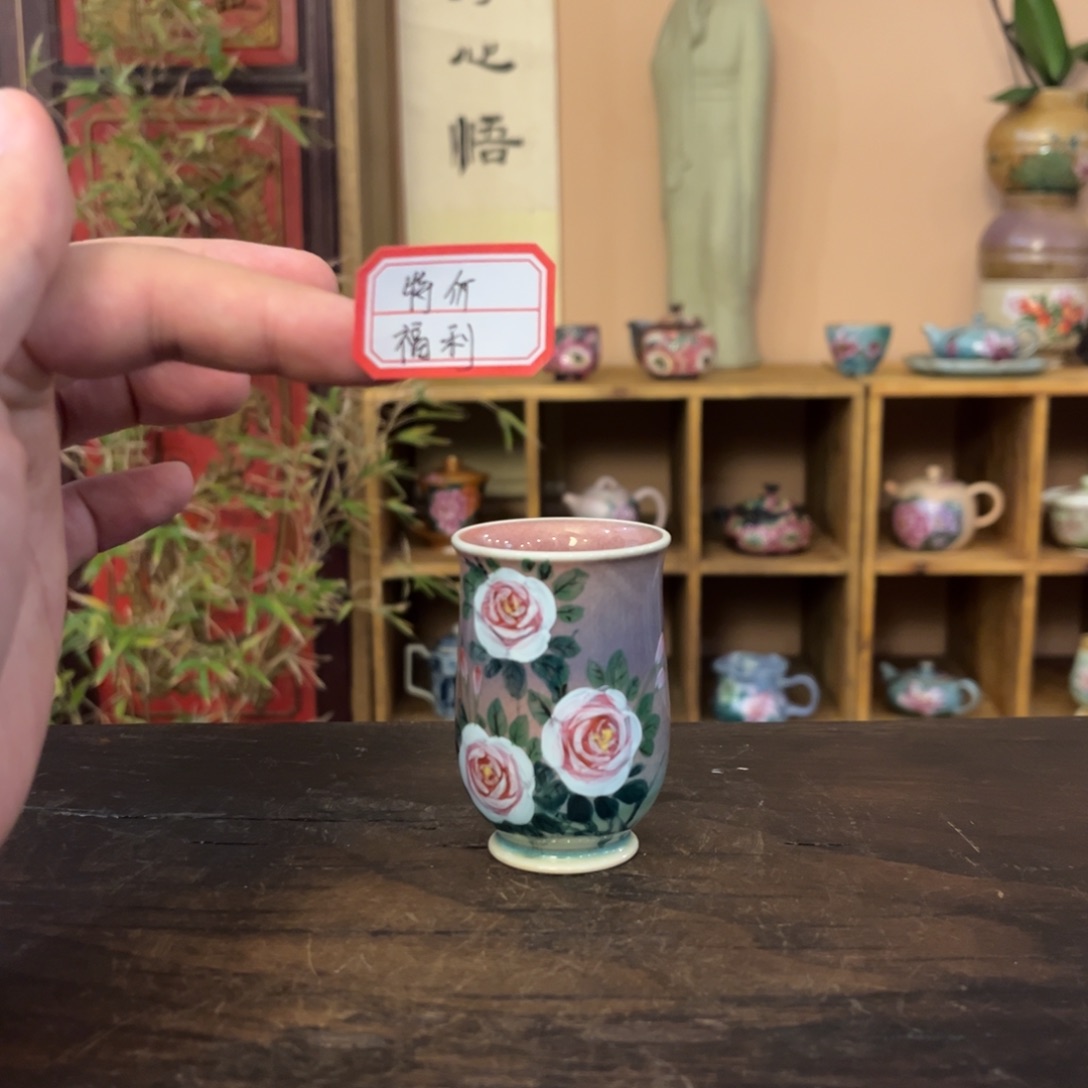 柴烧纯手工手绘陶瓷