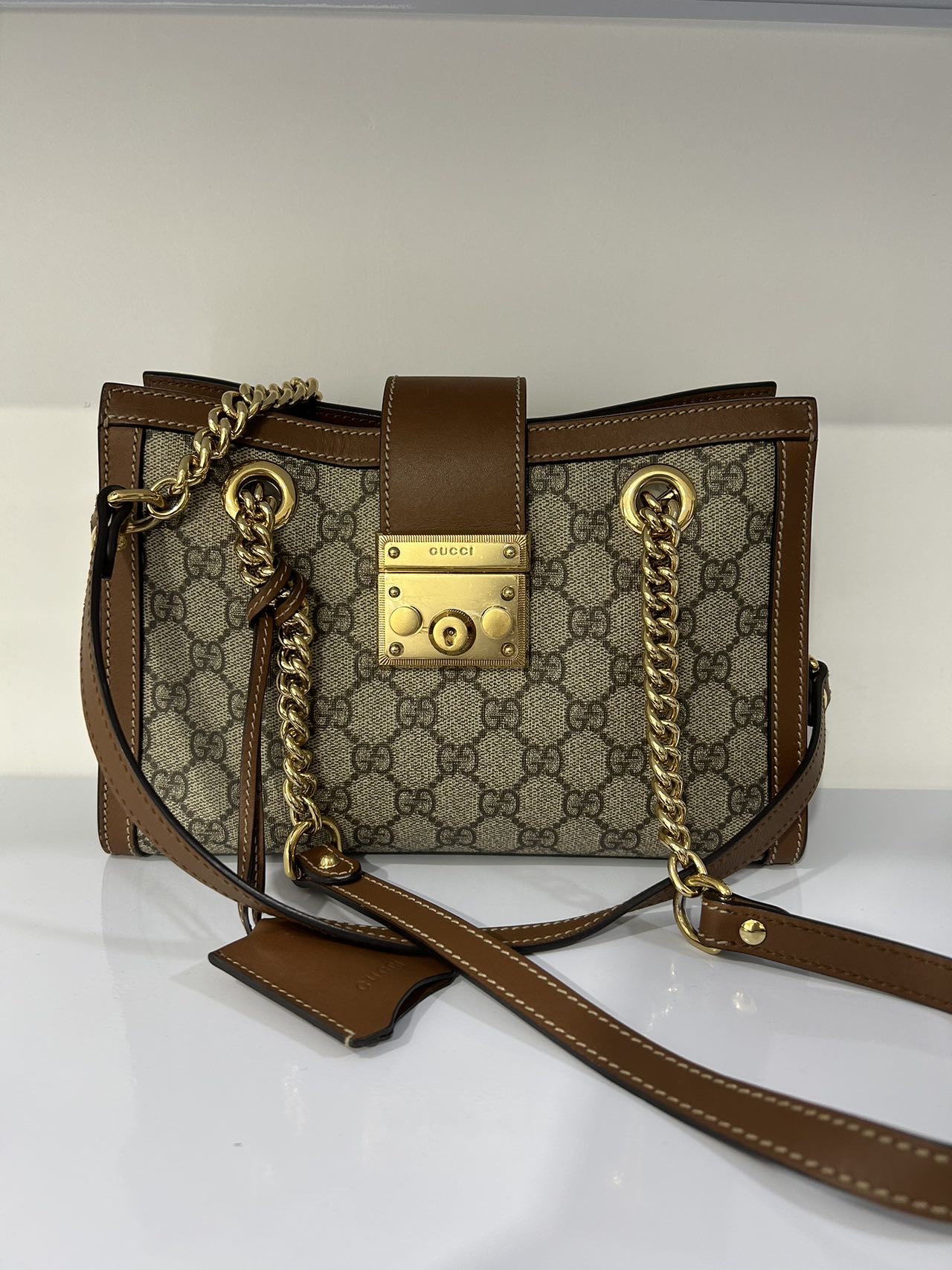 GUCCI/古驰 单肩包 padlock焦糖色小三包单肩包 ly6026/2501