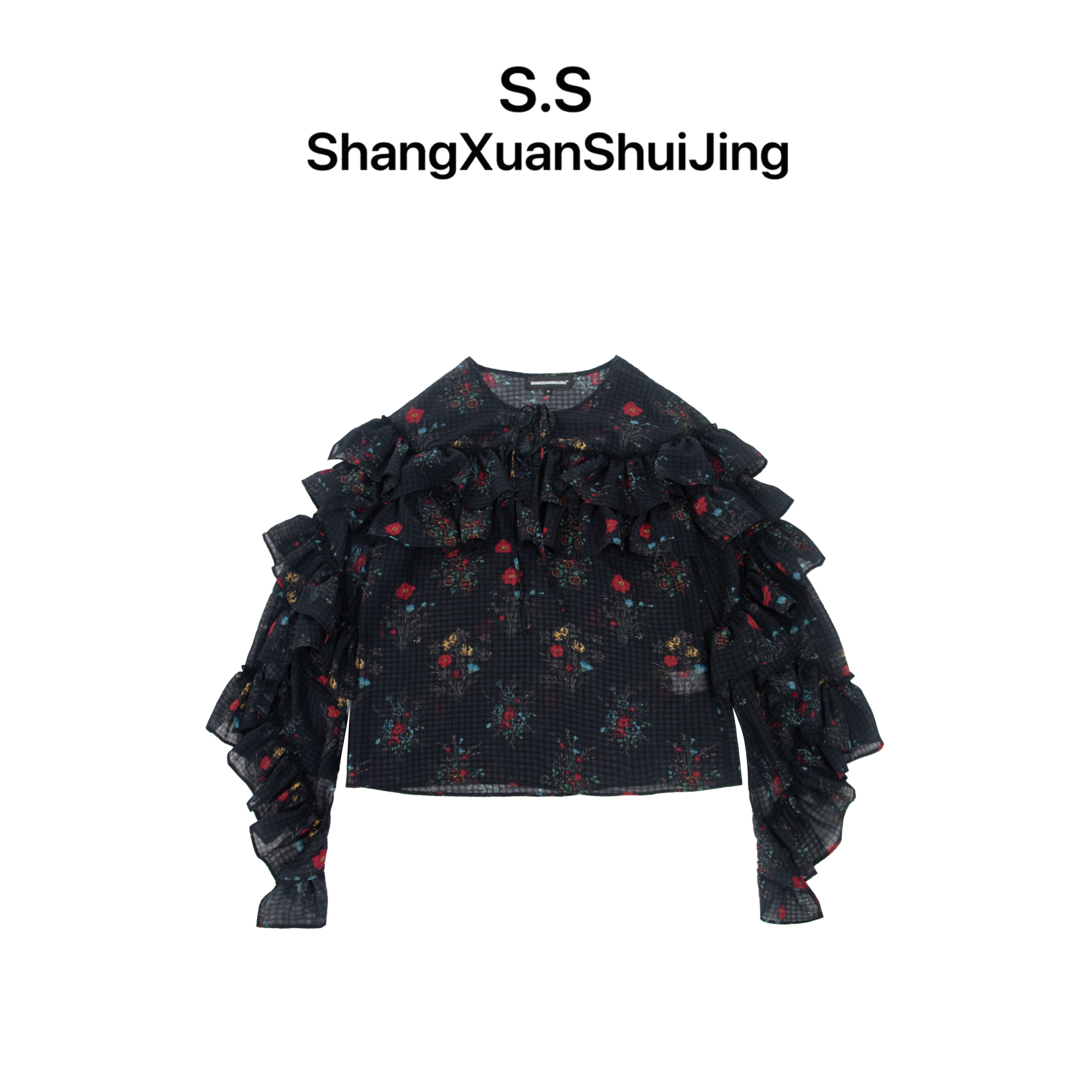 上玄水镜&【初见】 时尚设计师款女装 时尚百搭上衣 S25221527
