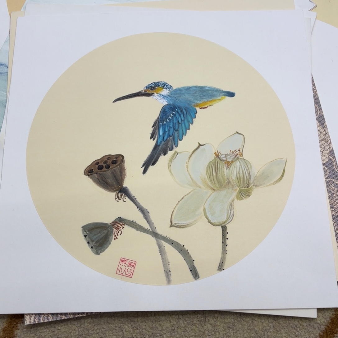 国画33-33卡纸作品童