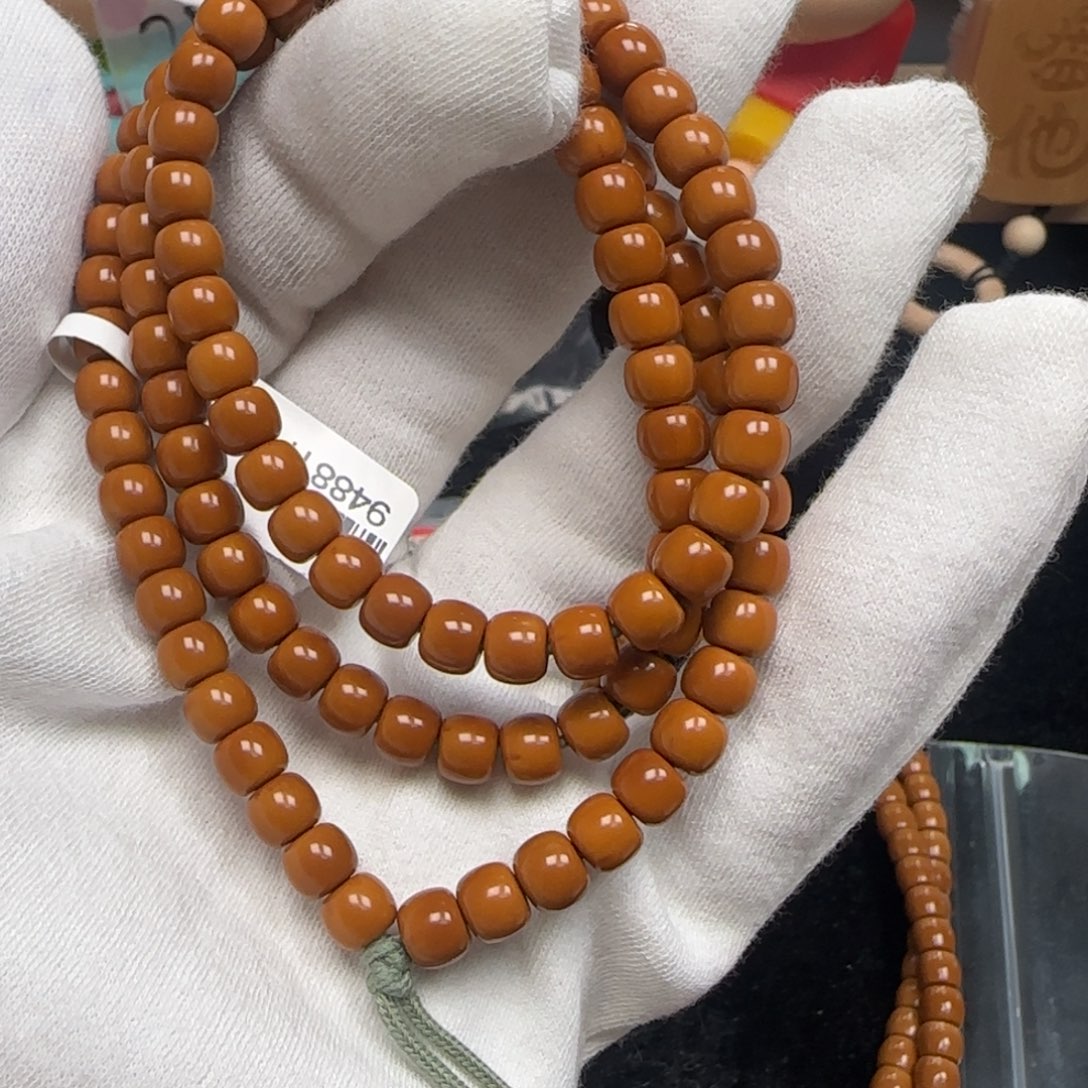 手串橄榄核老挝长串极限弧6.4mm