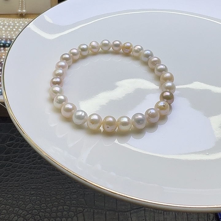 淡水珍珠耳饰合金