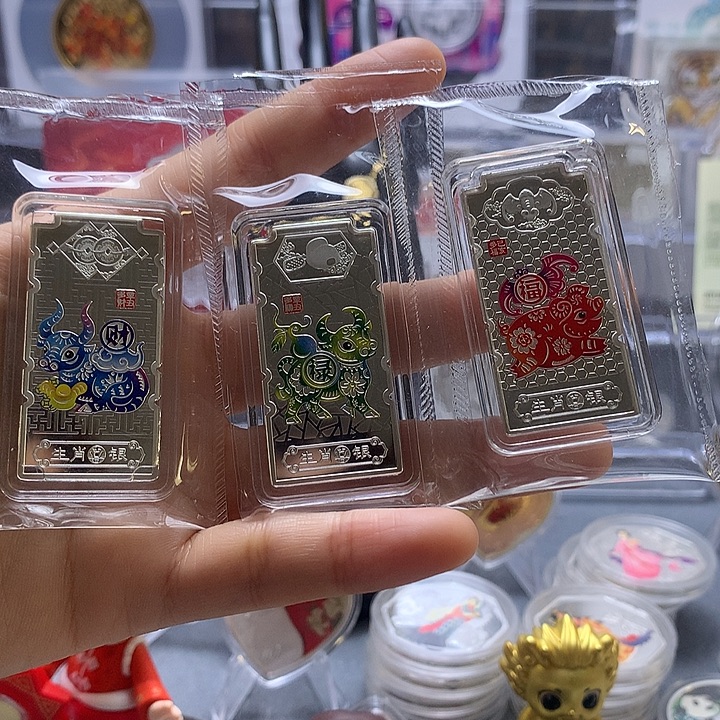 纯银无盒无证喜字形30克银条