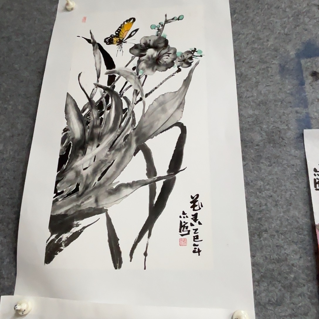 国画艺术家真人手绘