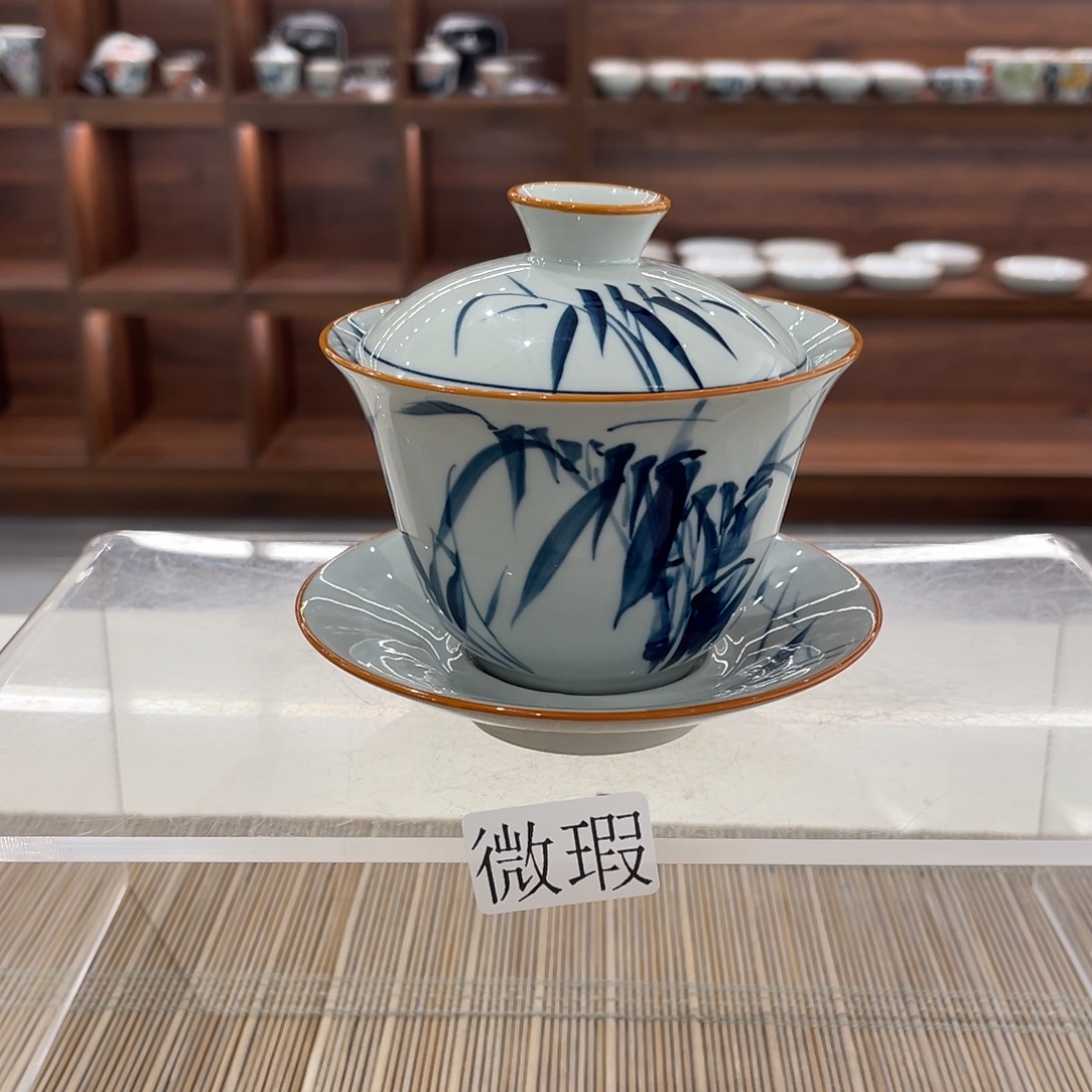 微瑕釉下彩纯手绘