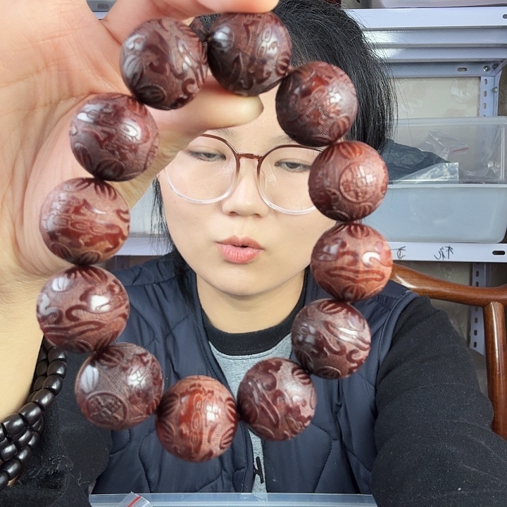 非洲紫檀（红花梨）紫檀2.0雕刻