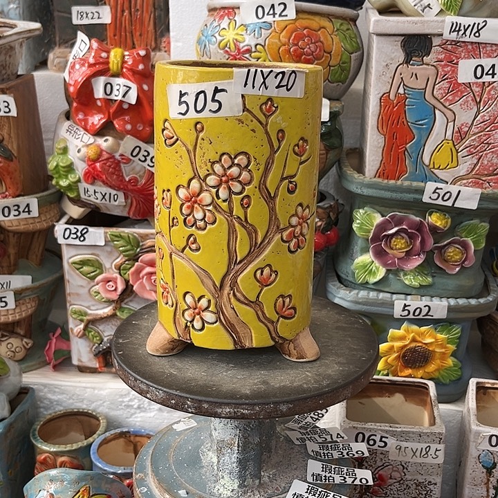 粗陶材质多肉花盆