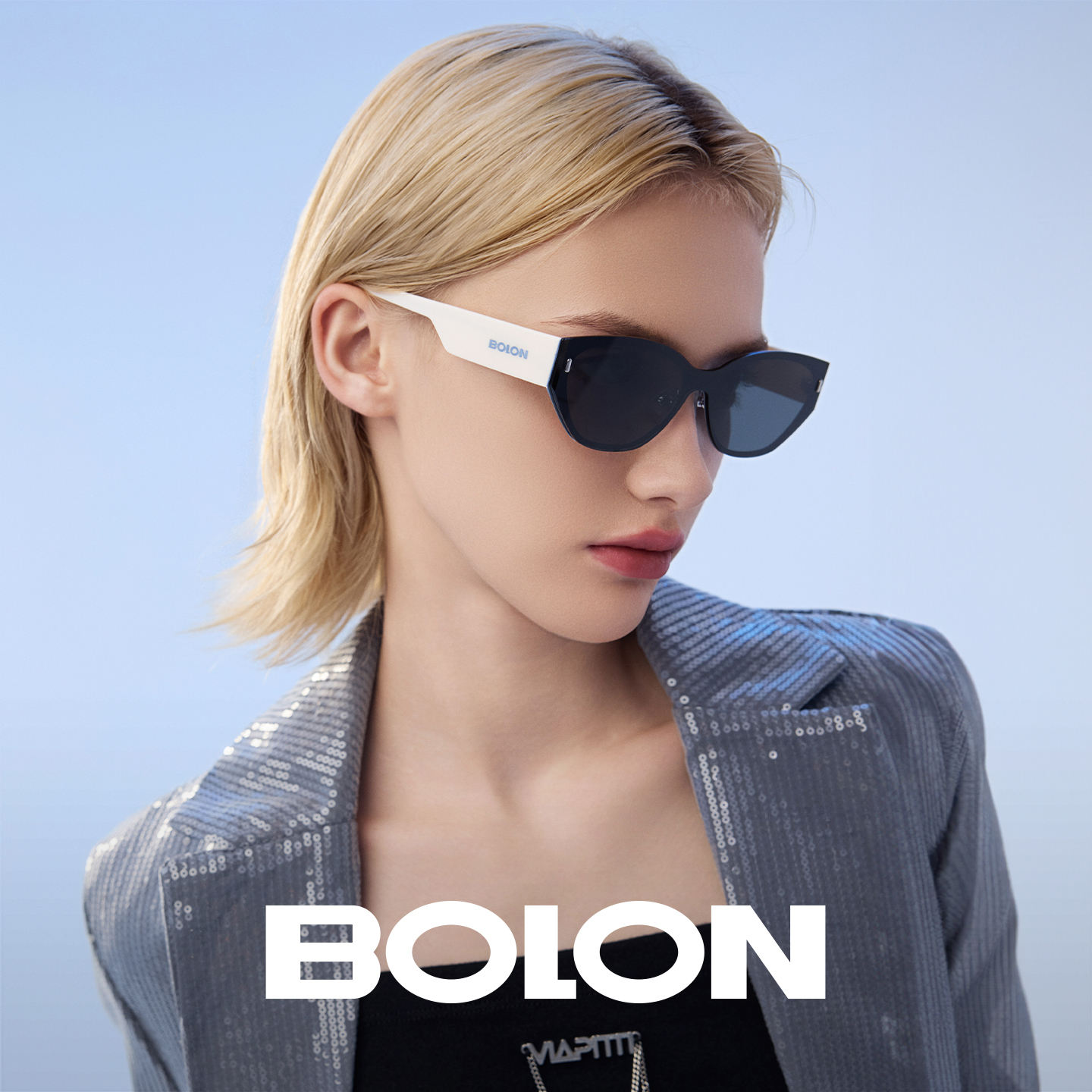 BOLON暴龙眼镜潮流个性太阳镜猫眼防晒防紫外线时尚墨镜男BX8000