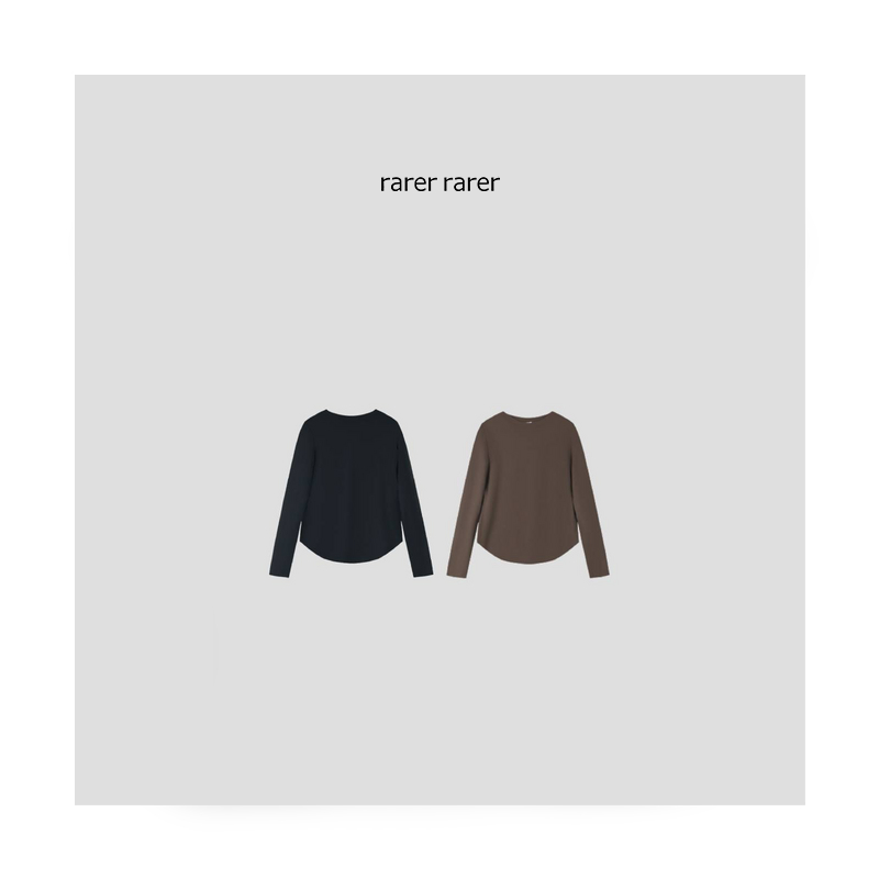 【rarer rarer】25AW冬季两色莫代尔长袖打底衫 2501473