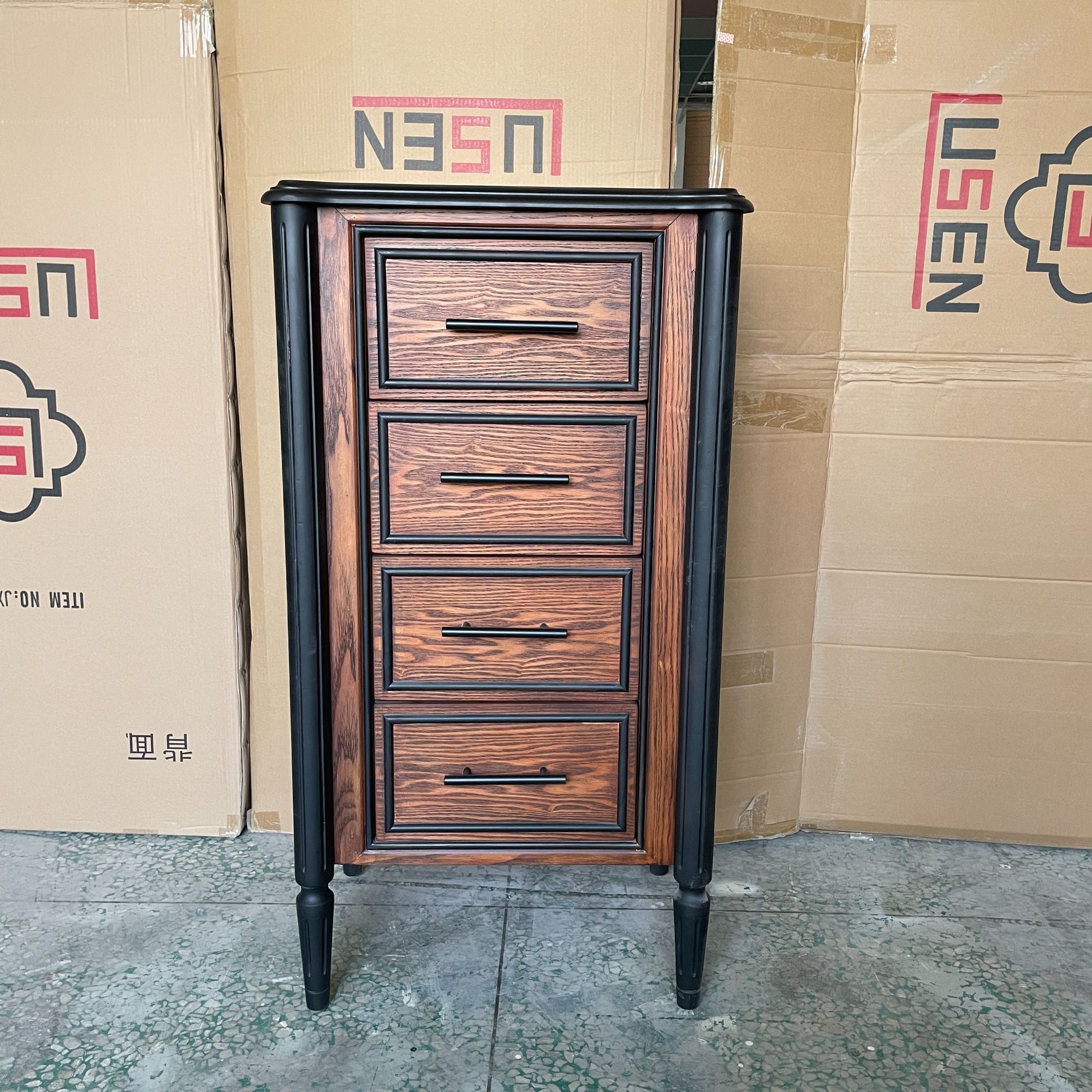 55*40*102美式欧式复古手绘入户门厅客厅储物柜收纳柜斗柜