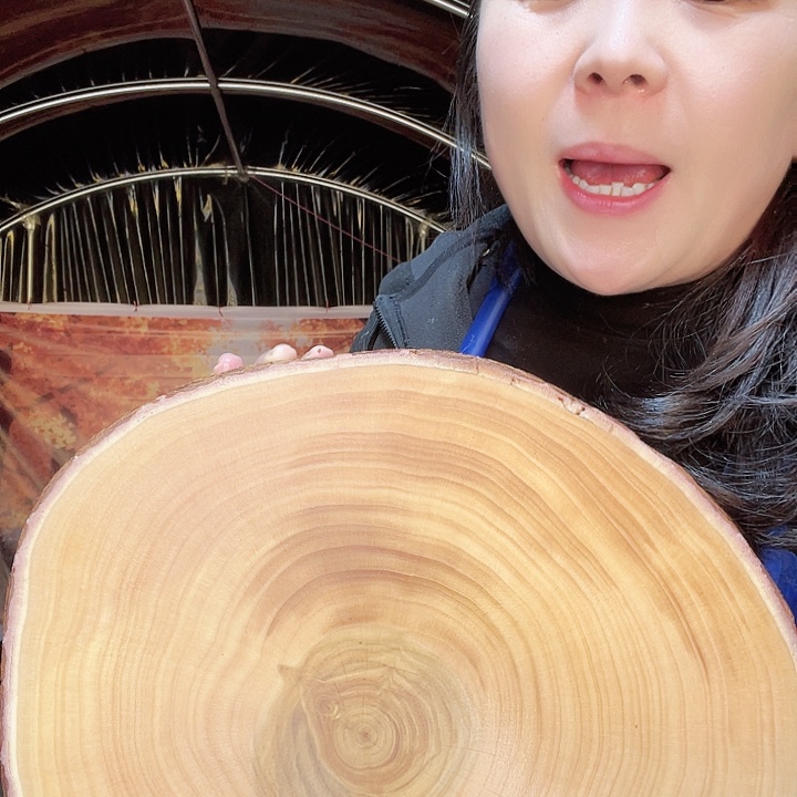 木银杏木菜板整木整切