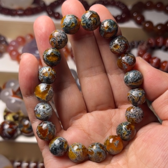 浪***涛玛瑙/玉髓未镶嵌吊坠