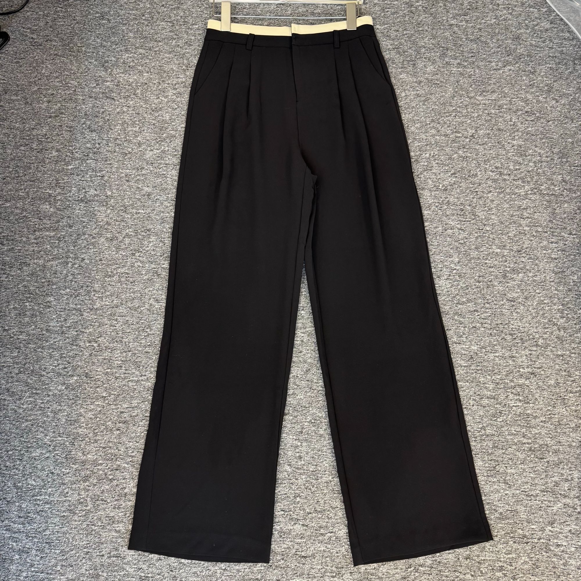 A0002黑色净版质感丝滑显瘦百搭休闲西裤