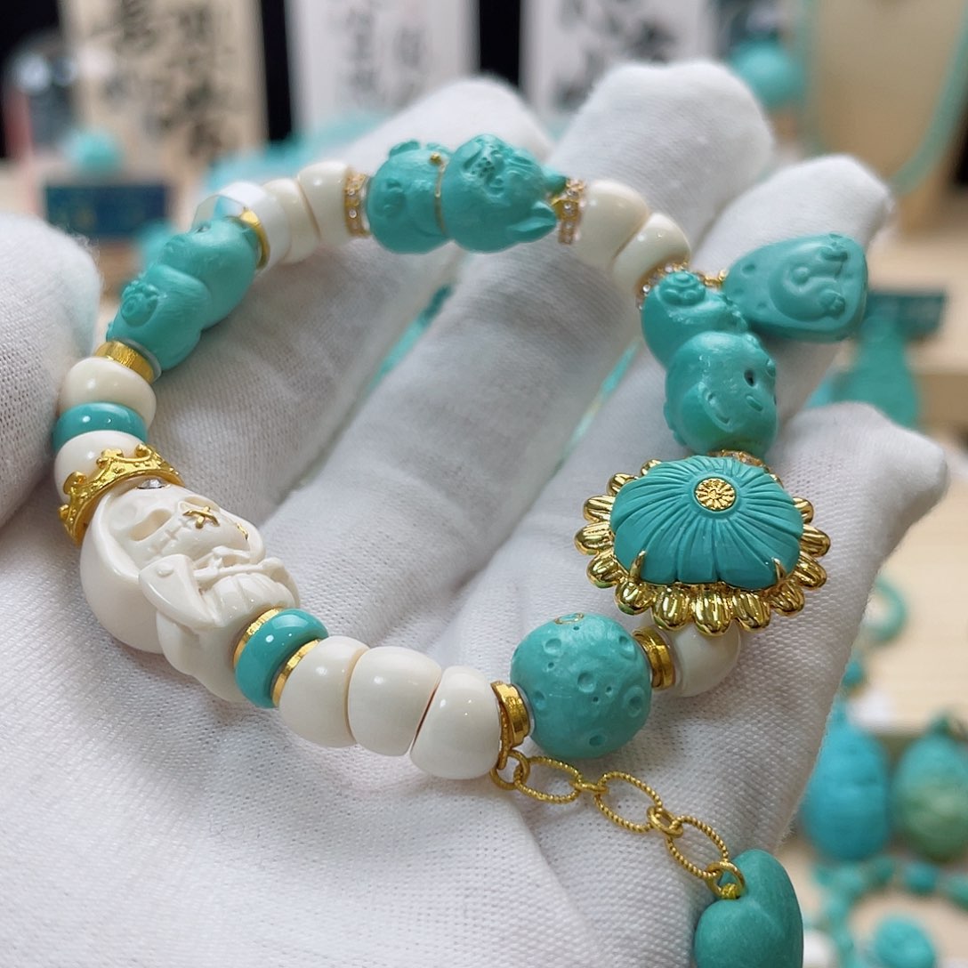 绿松石珠宝奇石未镶嵌