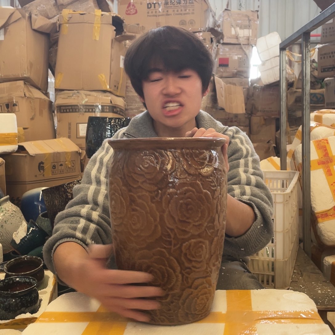 红陶宜兴紫砂花盆