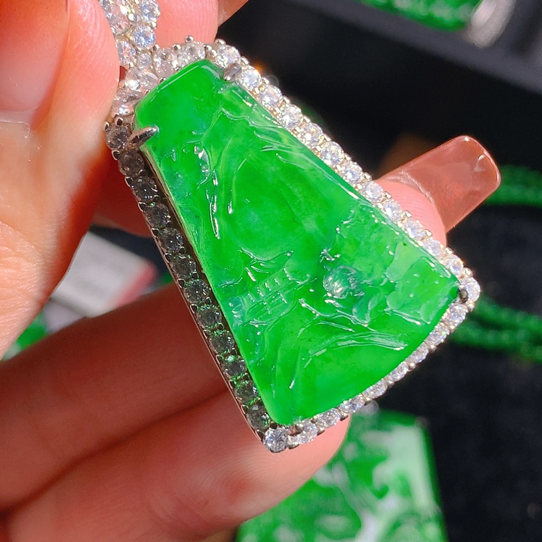 翡翠吊坠(不含链)未镶嵌