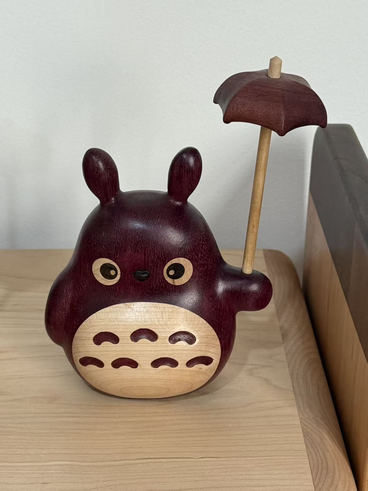 017紫色大龙猫摆件