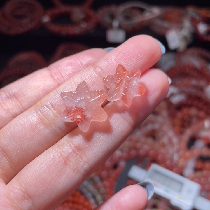 南红玛瑙未镶嵌雪花 左边需要备注打孔2306