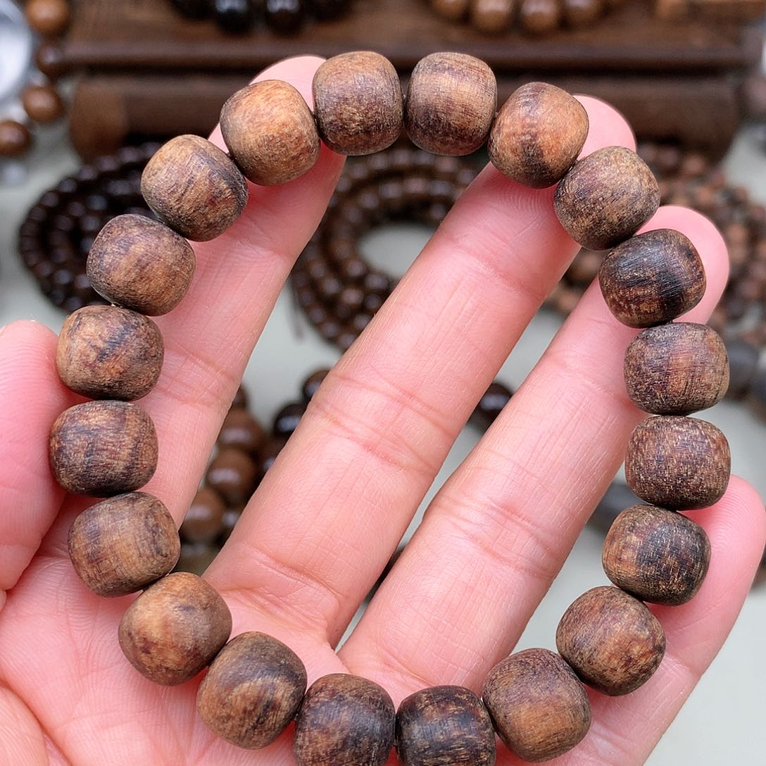 【闪购商品】贡木其他印贡瘤疤水波龙鳞10*11粗磨