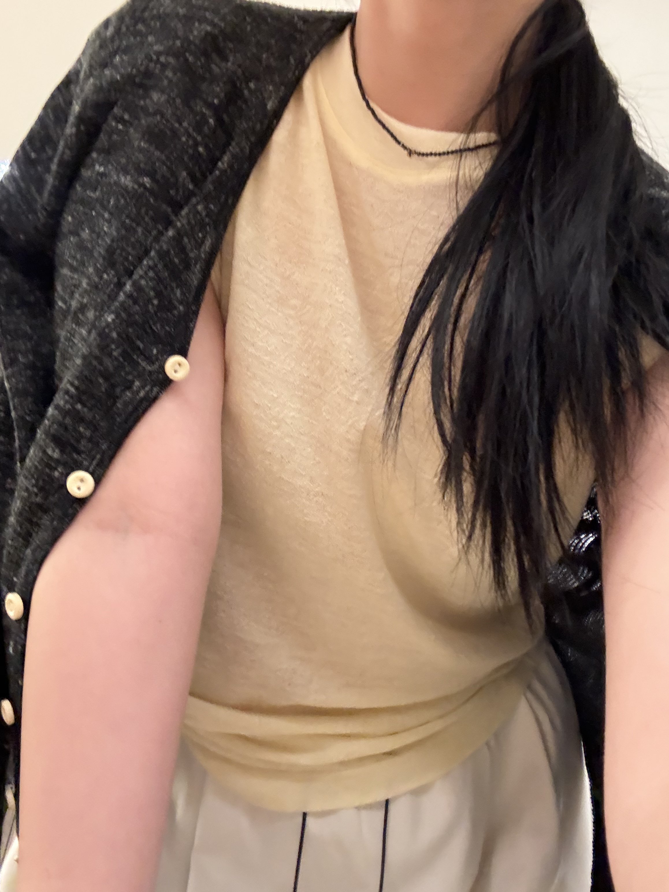 【PLJJ】泡菜自制款INS韩版长袖宽松休闲打底圆领复古风开衫