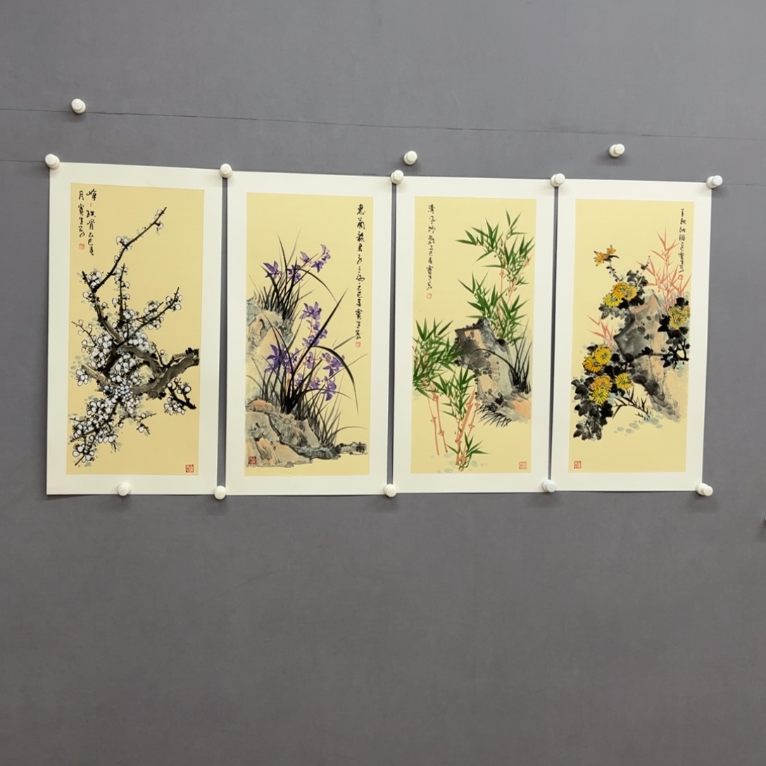 国画艺术家真人手绘