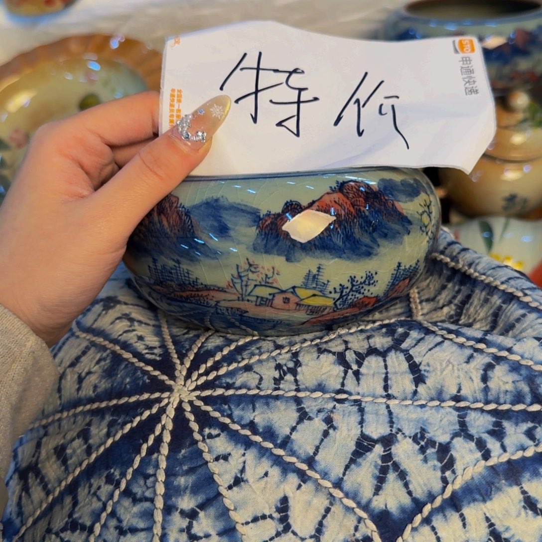 瓷片景德镇陶瓷手工手绘