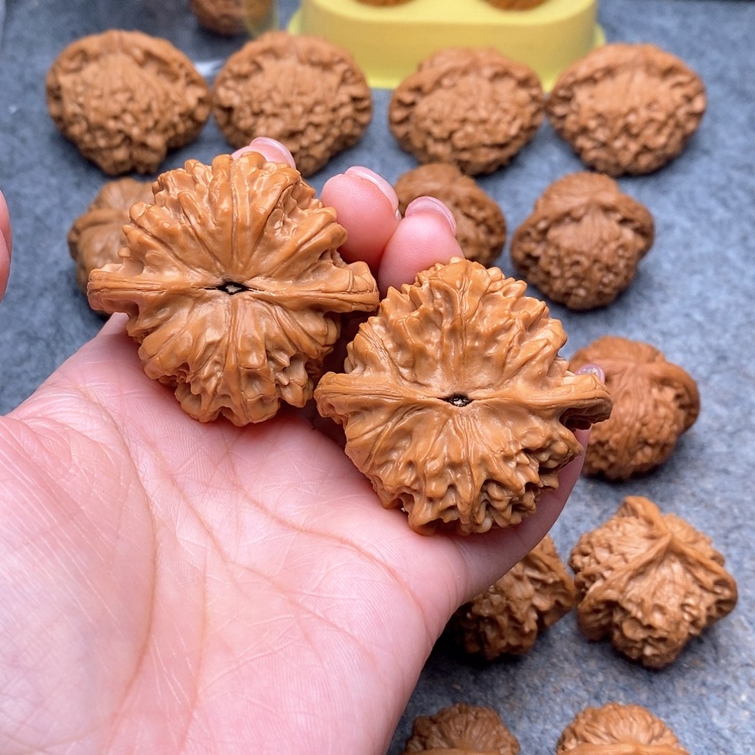 文玩核桃把件精品官帽50全品