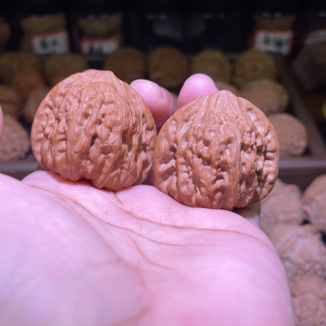 把件文玩核桃凹底