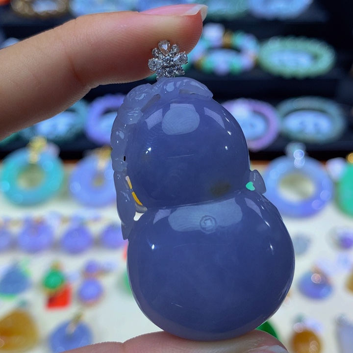 翡翠18K金镶嵌手链翡翠