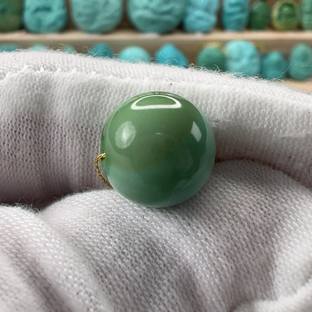 未镶嵌绿松石圆珠11mm