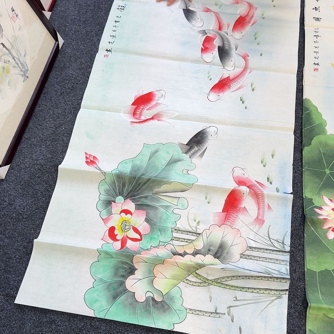 纯手绘国画作品好看四尺