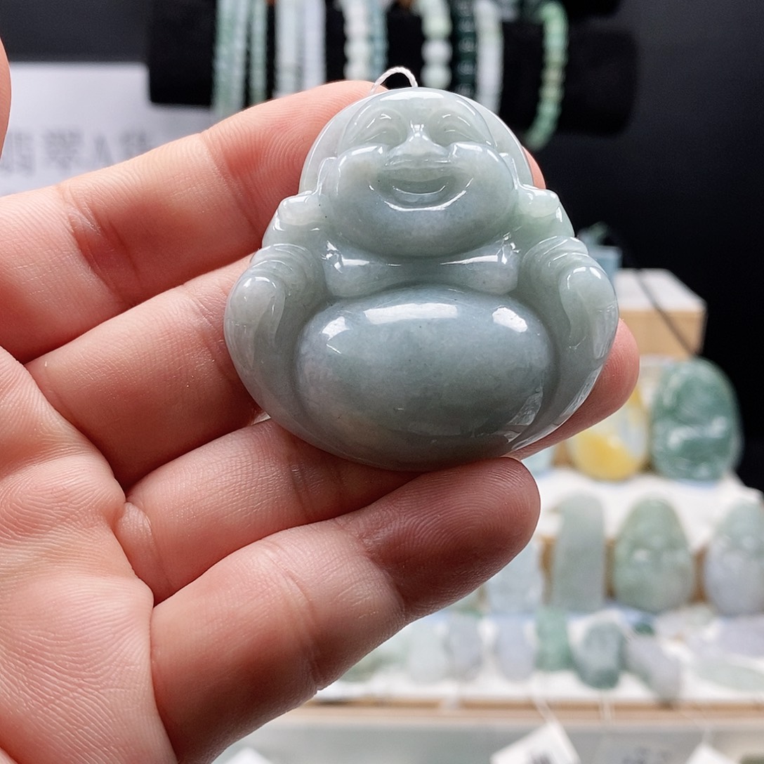 翡翠未镶嵌吊坠(不含链)18佛公