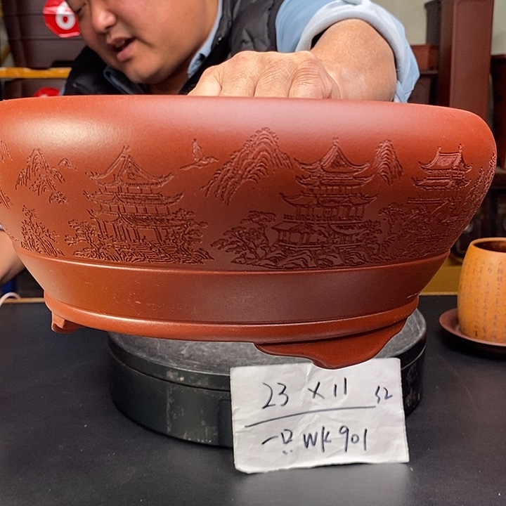 紫砂花盆货号一只Wk901