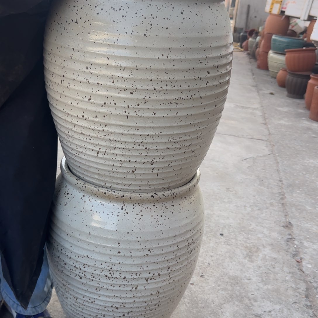 紫砂花盆口35高50宜兴紫砂微瑕