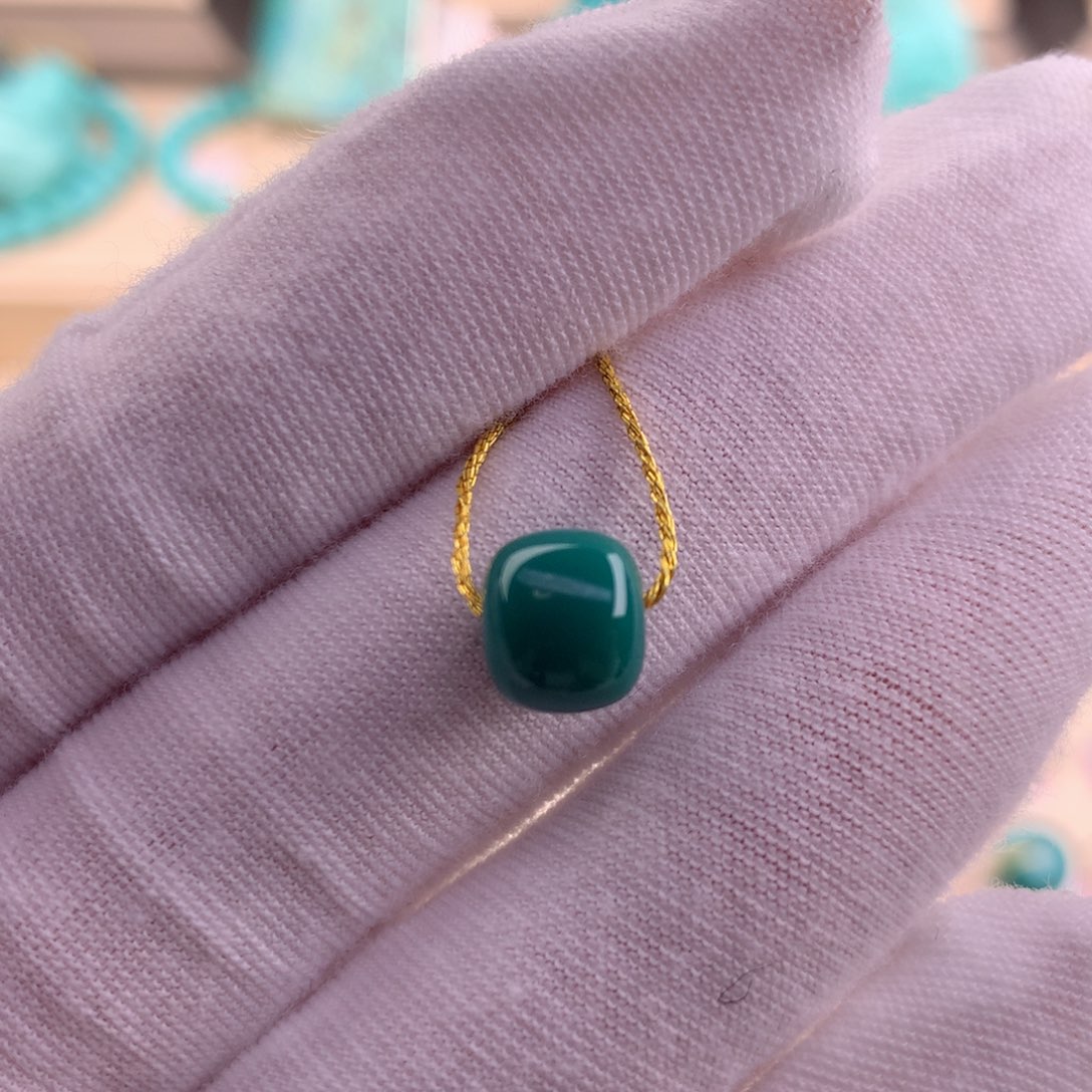 绿松石珠宝奇石未镶嵌8.5×7.5