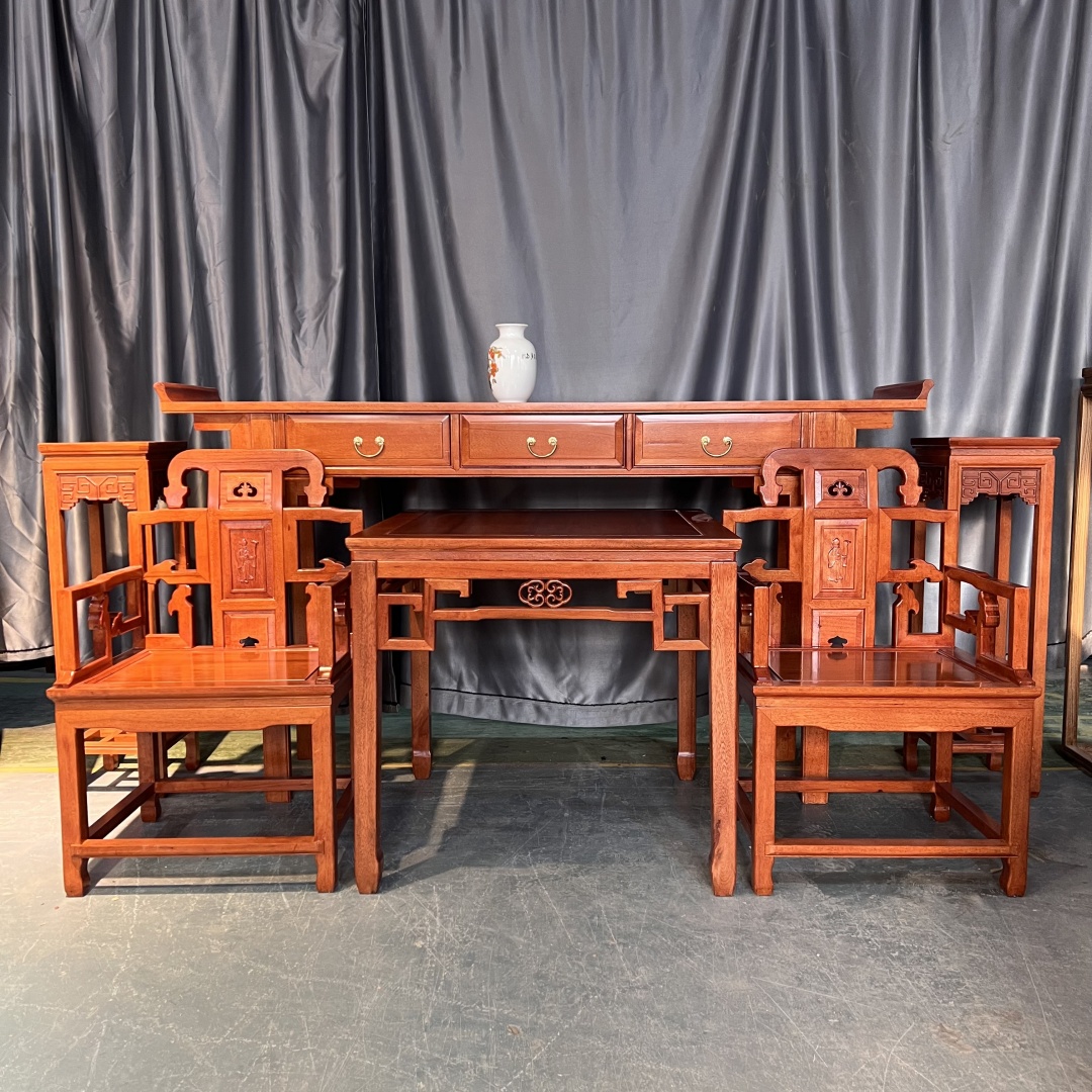 古典家具实木条几榫卯结构原木卯榫太师椅中式明清古中堂条案
